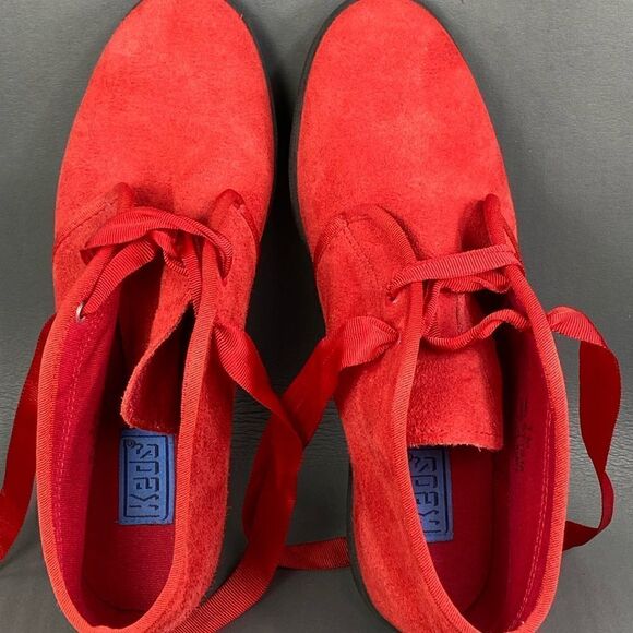 Keds Red Suede Sneakers - Picture 6 of 8